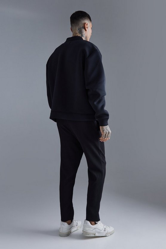 Tall kastige Oversize Scuba Bomberjacke