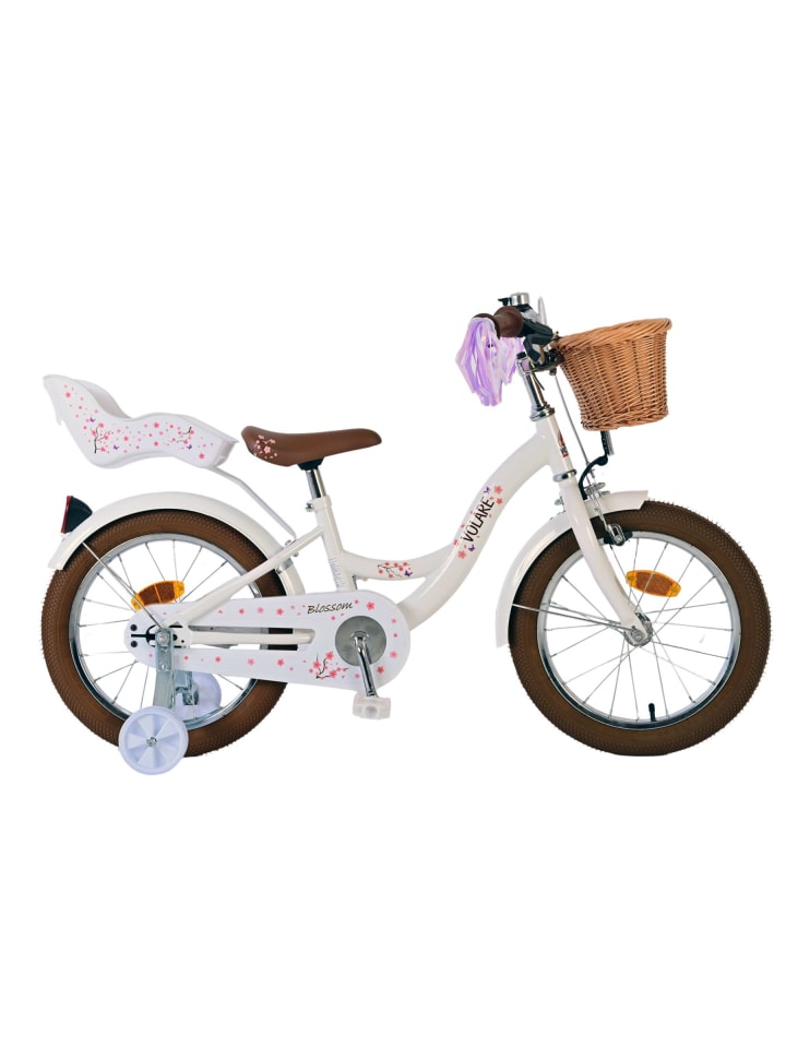 Volare Kinderfahrrad Blossom für Mädchen Fahrrad 16 Zoll Kinderrad in Weiß 3 Jahre günstig kaufen onesize