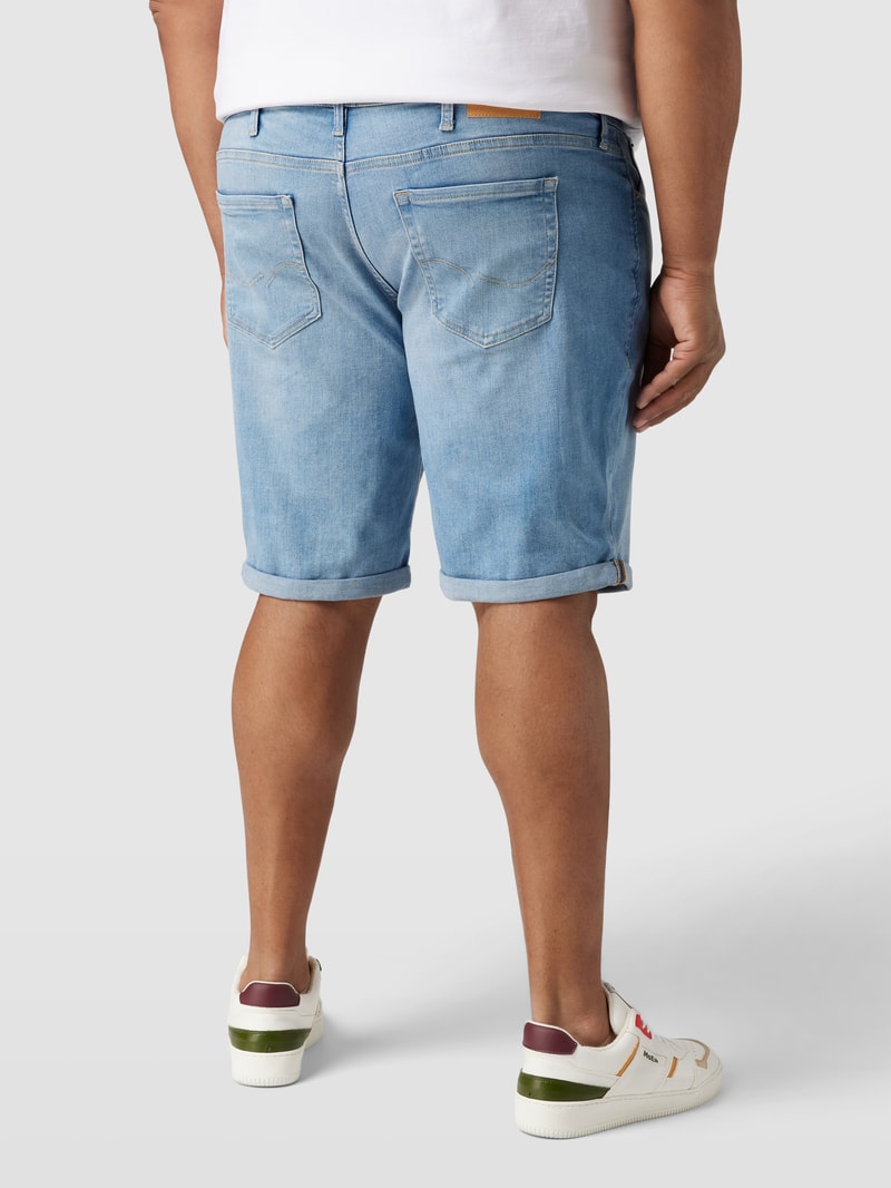 PLUS SIZE Jeansshorts im 5-Pocket Design Modell 'RICK' in jeans