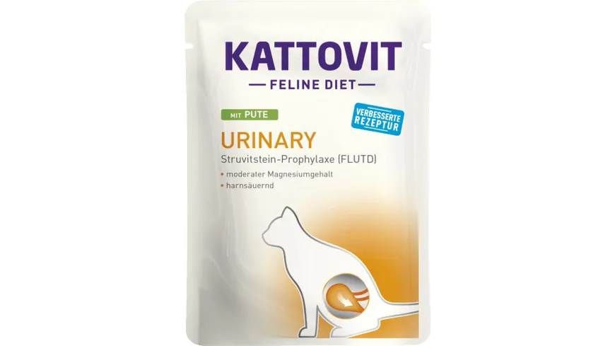 Kattovit Katzennassfutter Feline Diet Urinary mit Pute 85 g