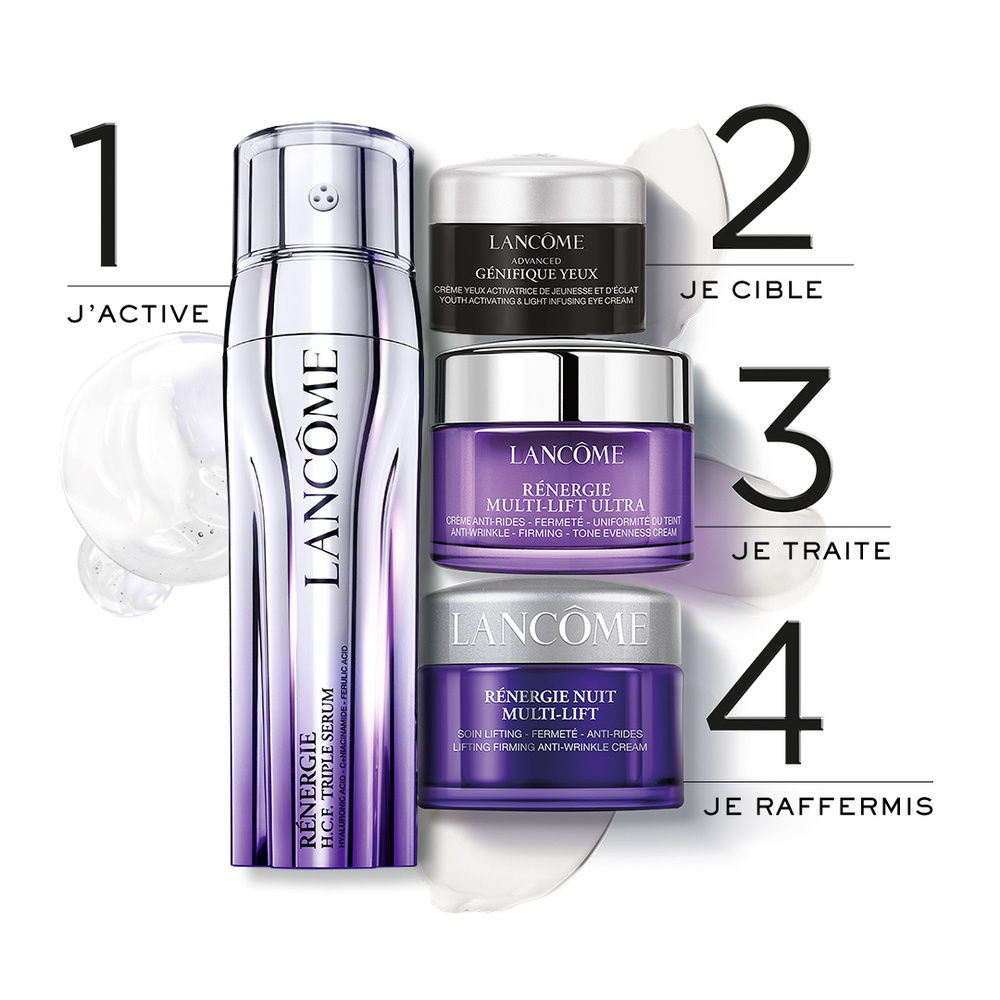 Lancôme Rénergie Coffret Cadeau Sérum Anti-Âge + crème jour, crème nuit & crème yeux
