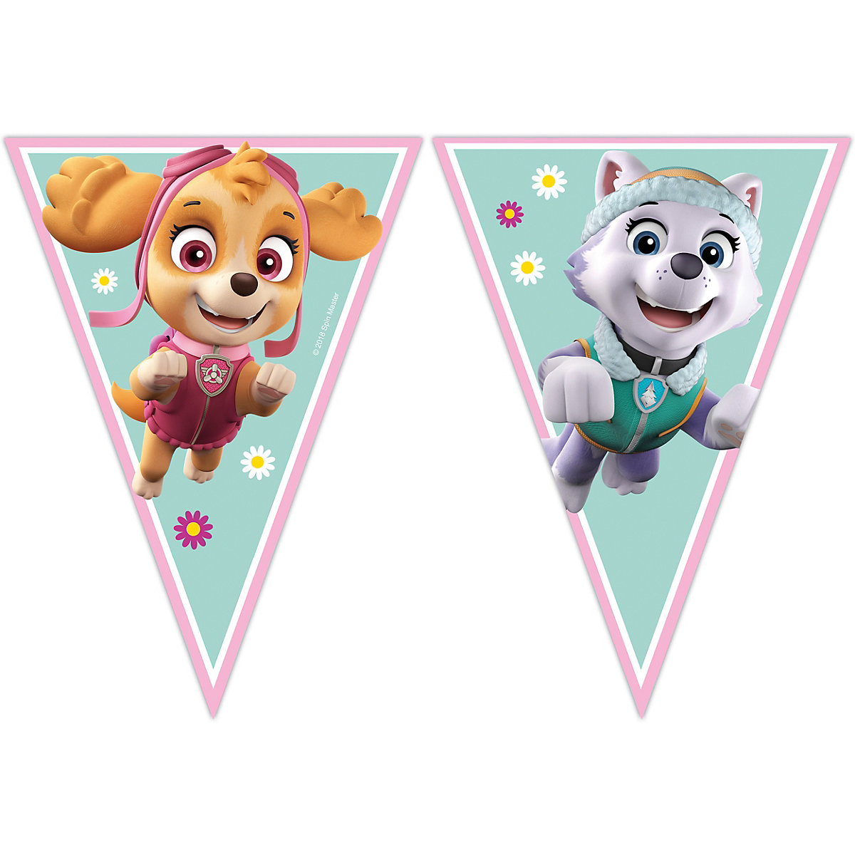 Girlande Wimpelkette PAW Patrol Skye & Everest, 2,3 m