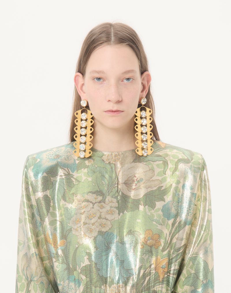 Vestido Longo Lurex Com Estampa Après L'Hiver Sanderson Dégradé