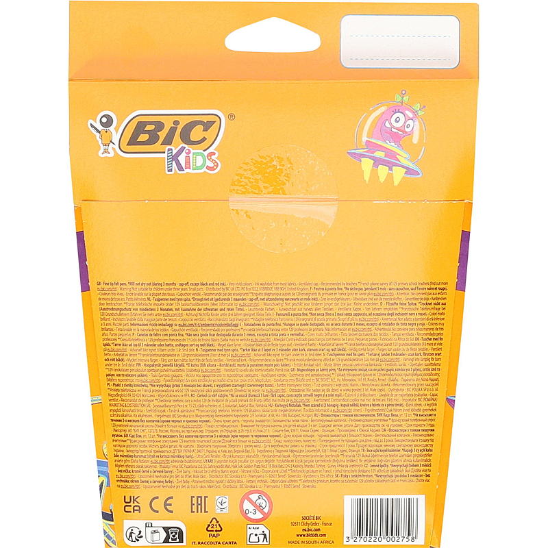 BIC Tusj 12-pk Kids Visa Colour 880 BIC