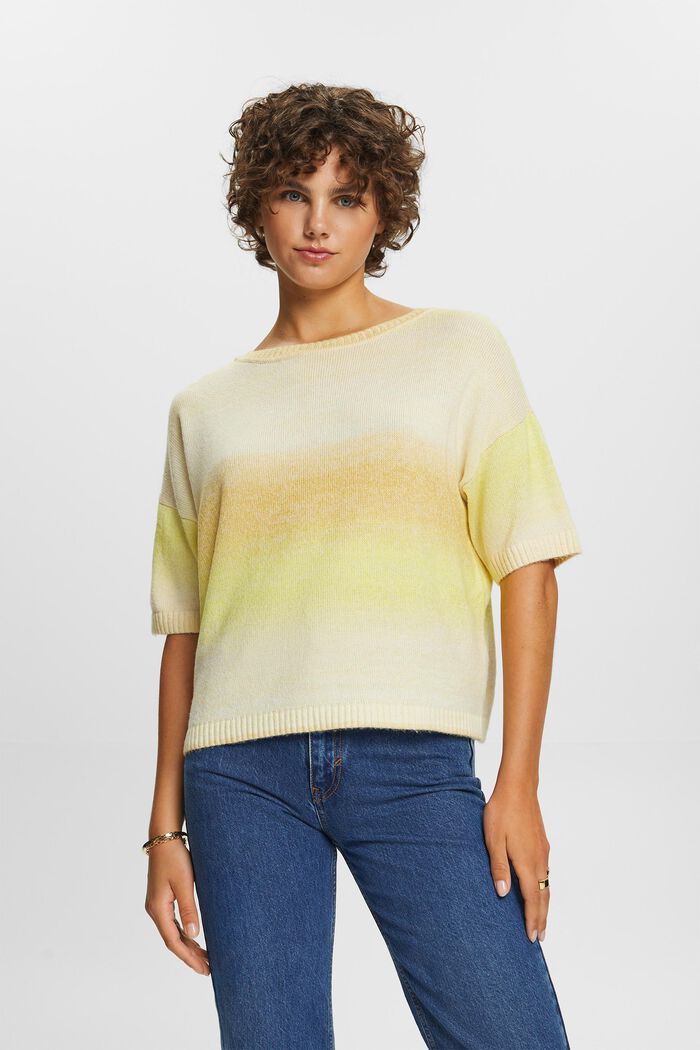 Kurzärmliger Pullover, Baumwollmix