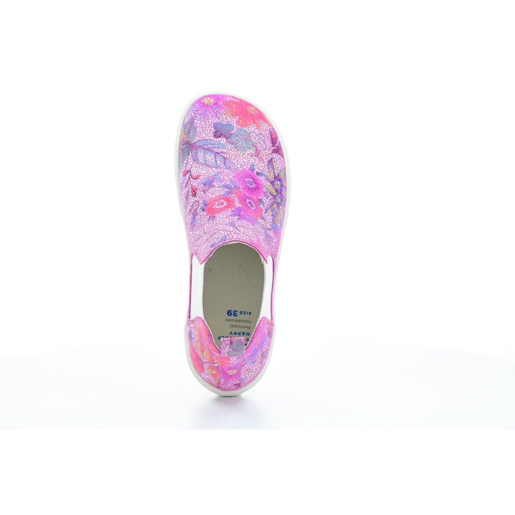 Koel4kids Farin Fantasy Fuchsia Flowers 08L017.001-650 niedrige Chelsea Barfußschuhe