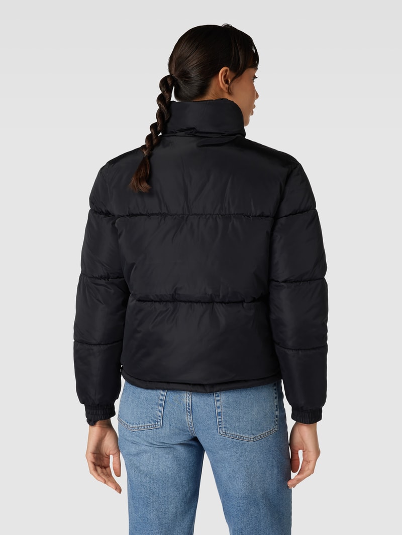 Steppjacke mit Label-Stitching Modell 'Retro' in black