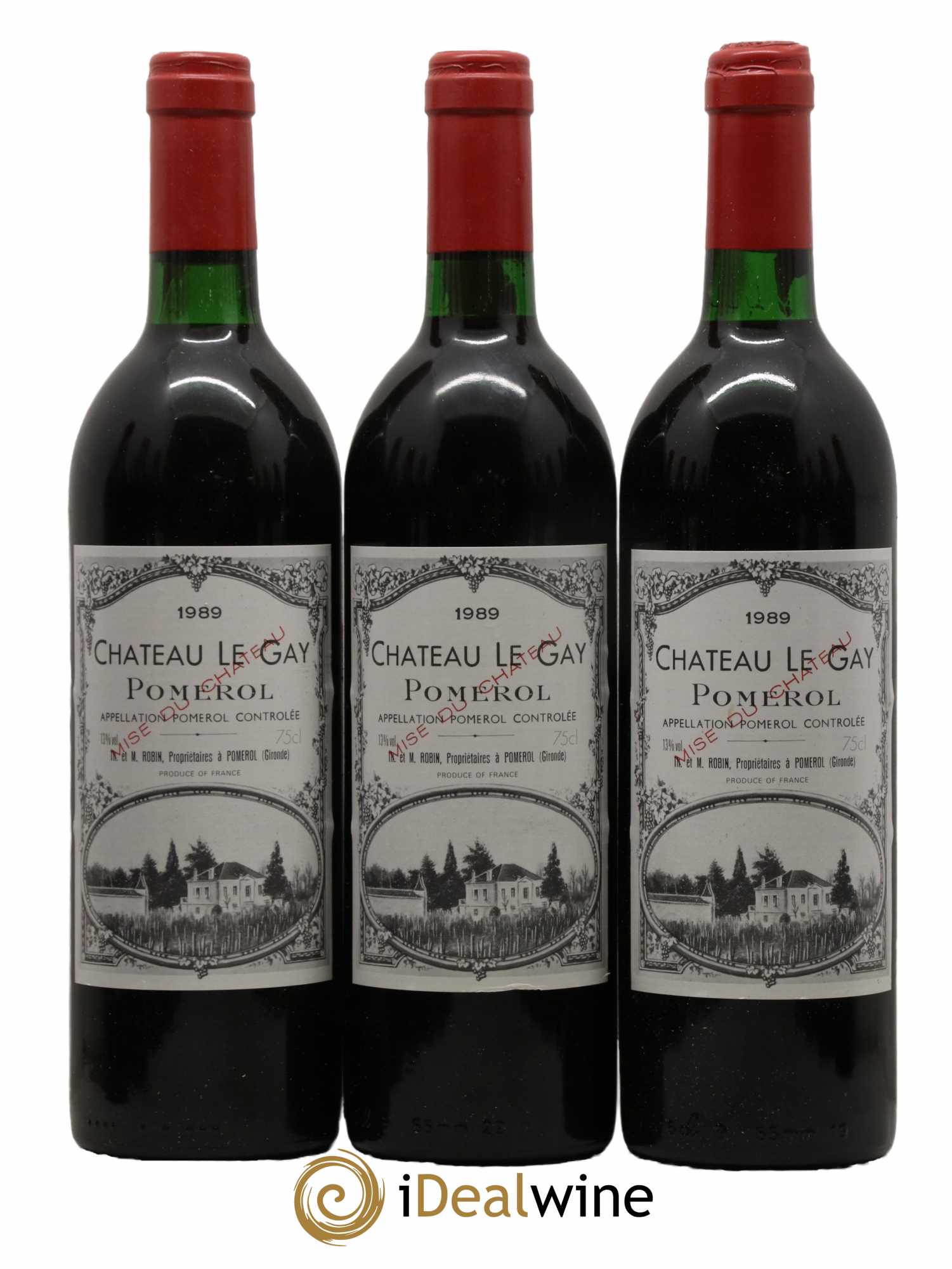 Château Le Gay  1989 - Lot de 12 Bouteilles