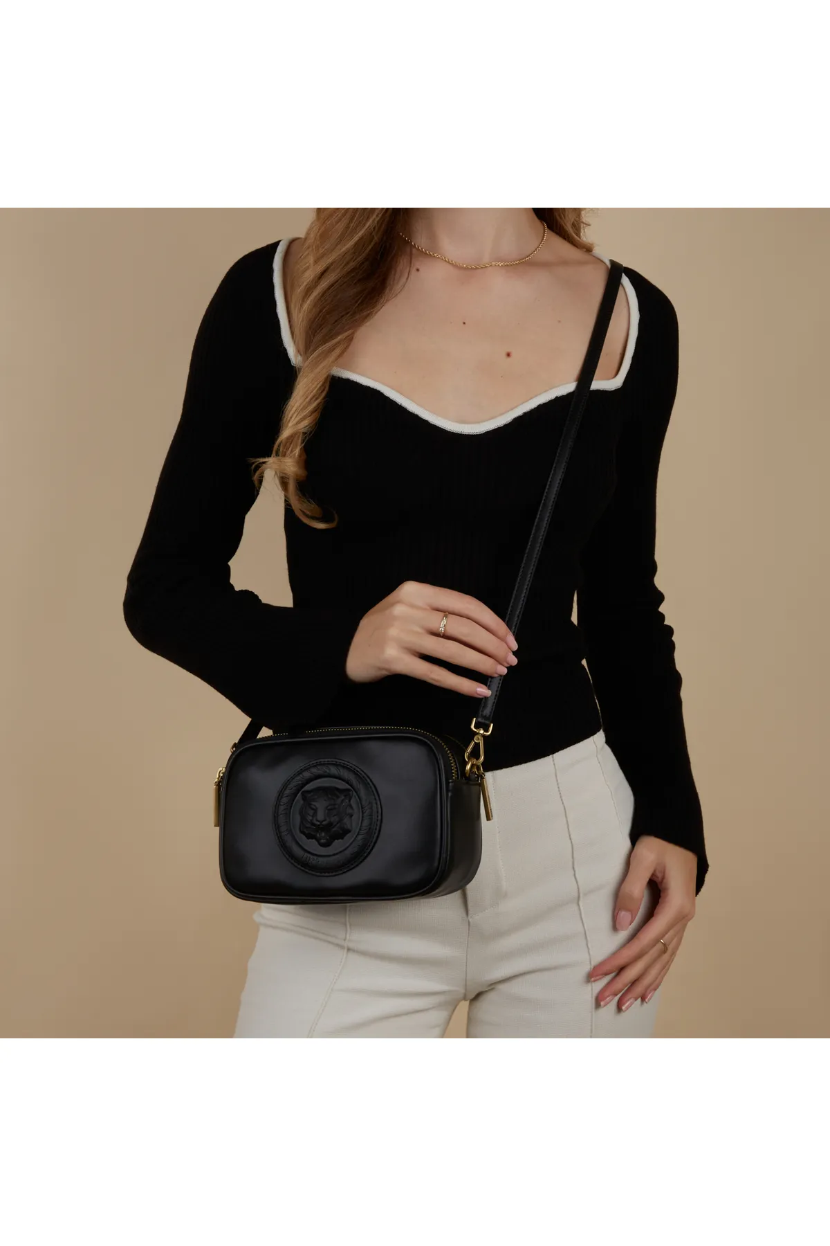 Just Cavalli  Tiger Damen Umhängetasche Schwarz 75ra4be7-zs749-899