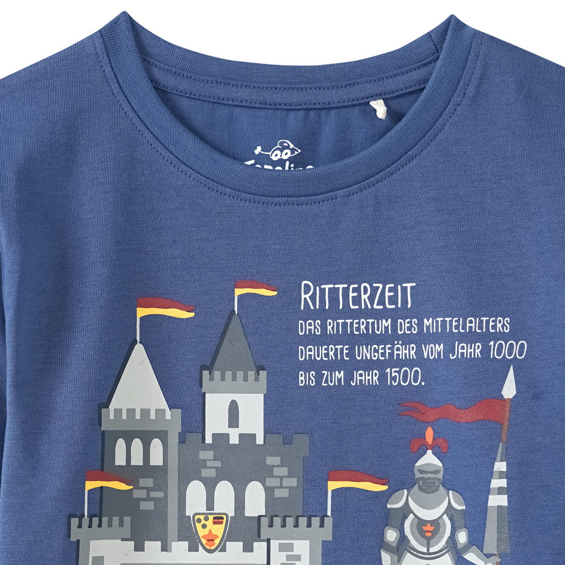 Kinder Langarmshirt mit Ritter-Motiv