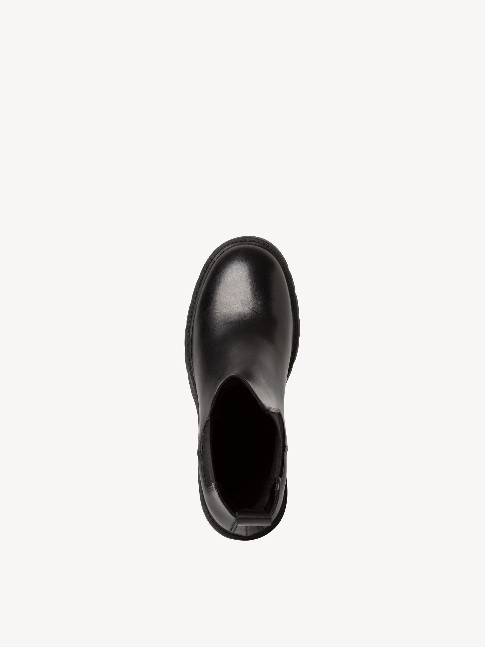Bottine Chelsea en cuir - noir