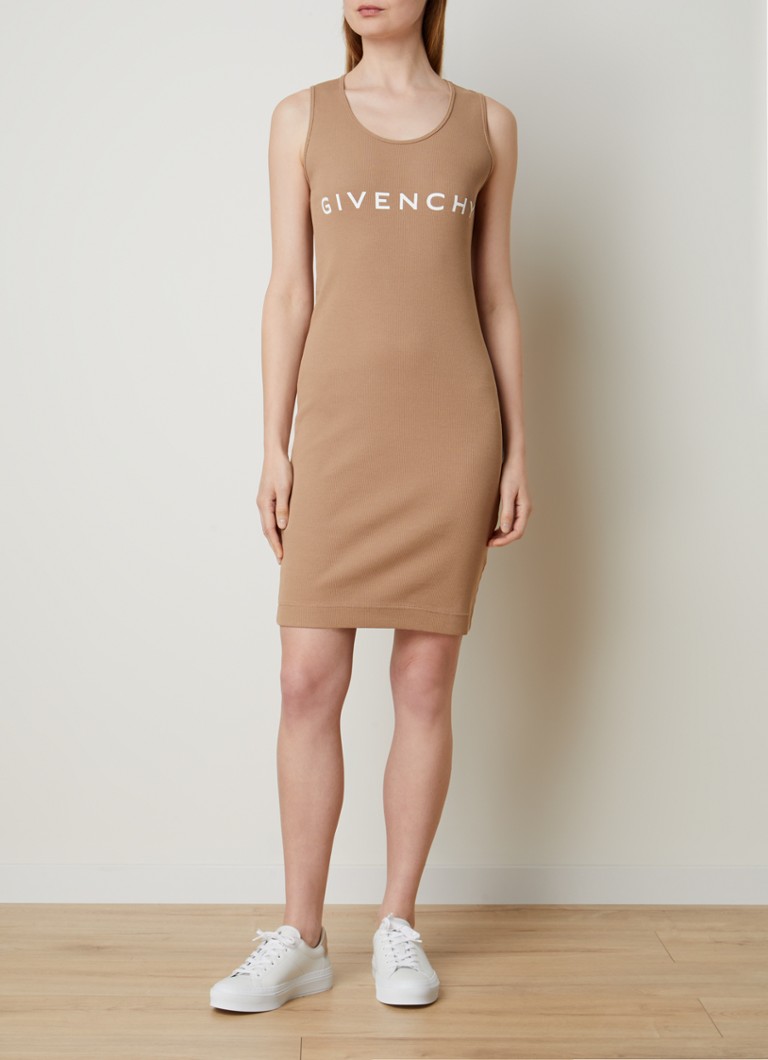 Μίνι φόρεμα με ριμπ ύφανση Givenchy και τύπωμα λογότυπου