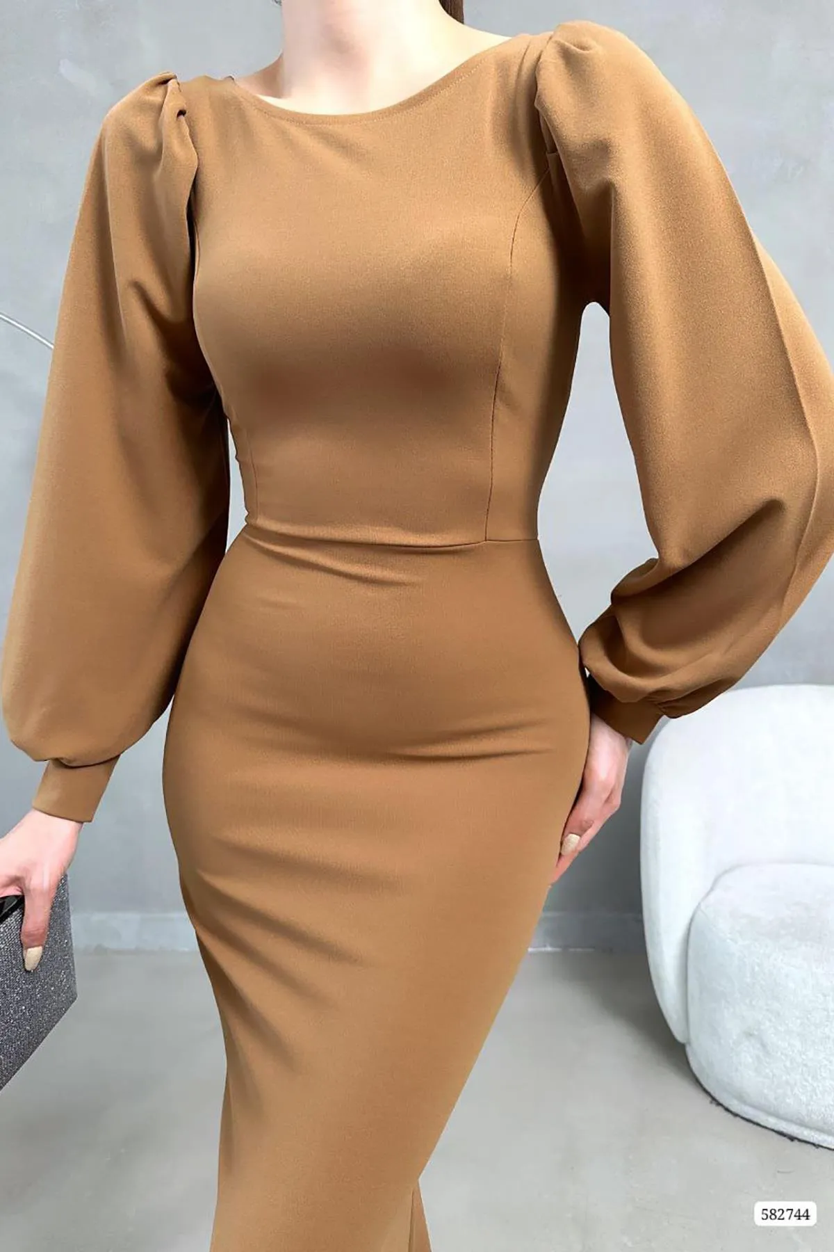 Deafox  Kleid - Braun - A-Linie