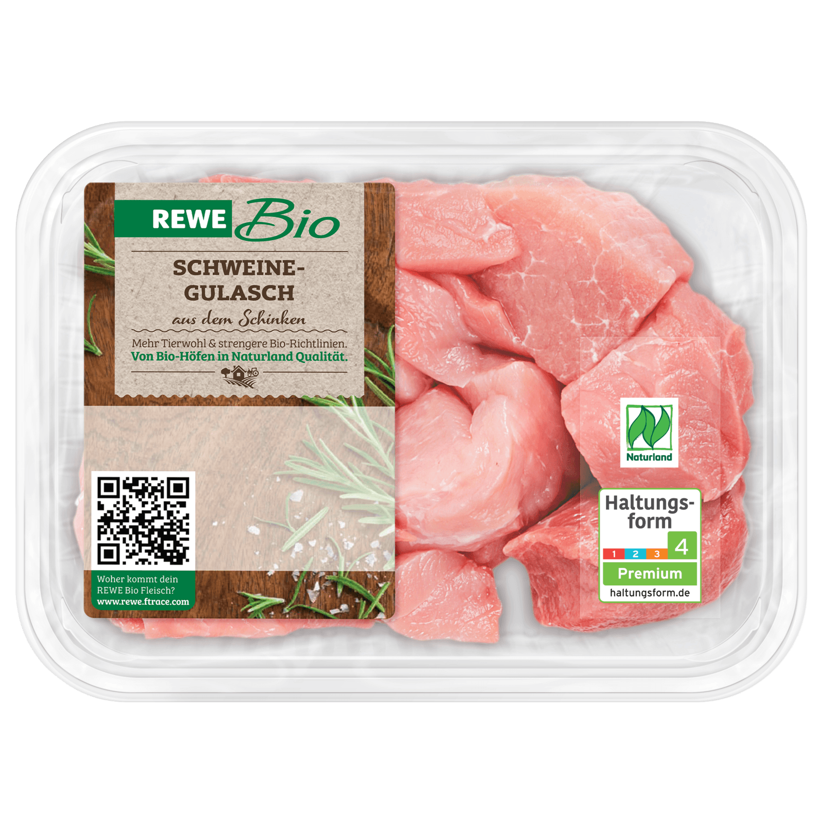 REWE Bio Gulasch aus dem Schinken 500g