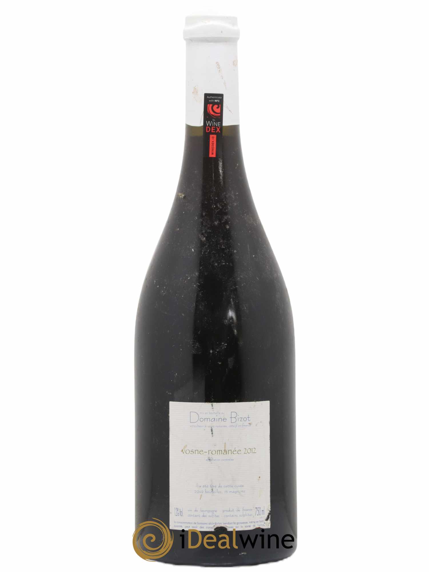 Vosne-Romanée Bizot (Domaine)  2012 - Lot de 1 Bouteille