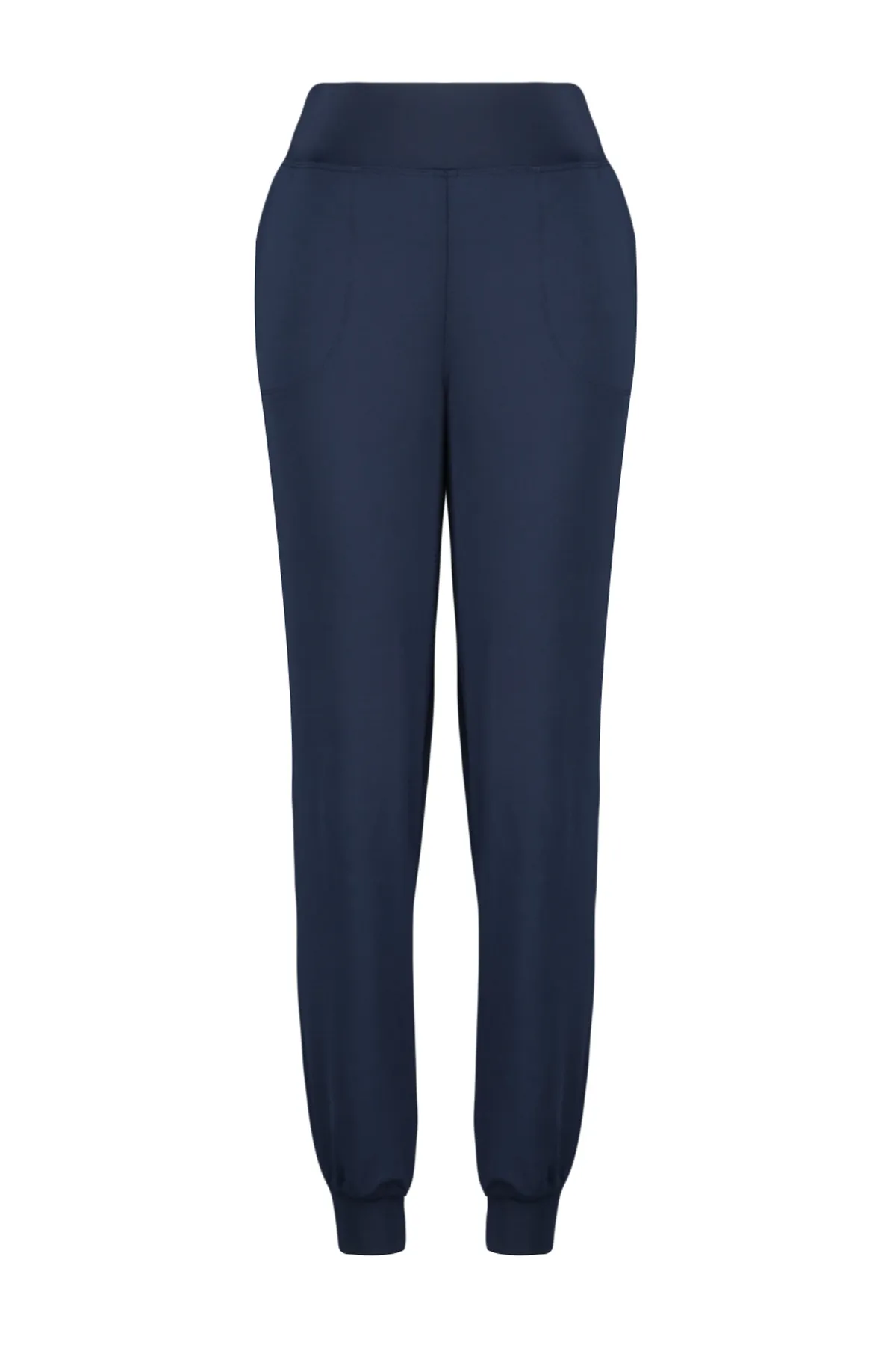 Trendyol Collection  Gestrickte Sport-Jogginghose aus marineblauem Taucher-/Tauchstoffgewebe mit bequemer Passform THMSS24EA00001