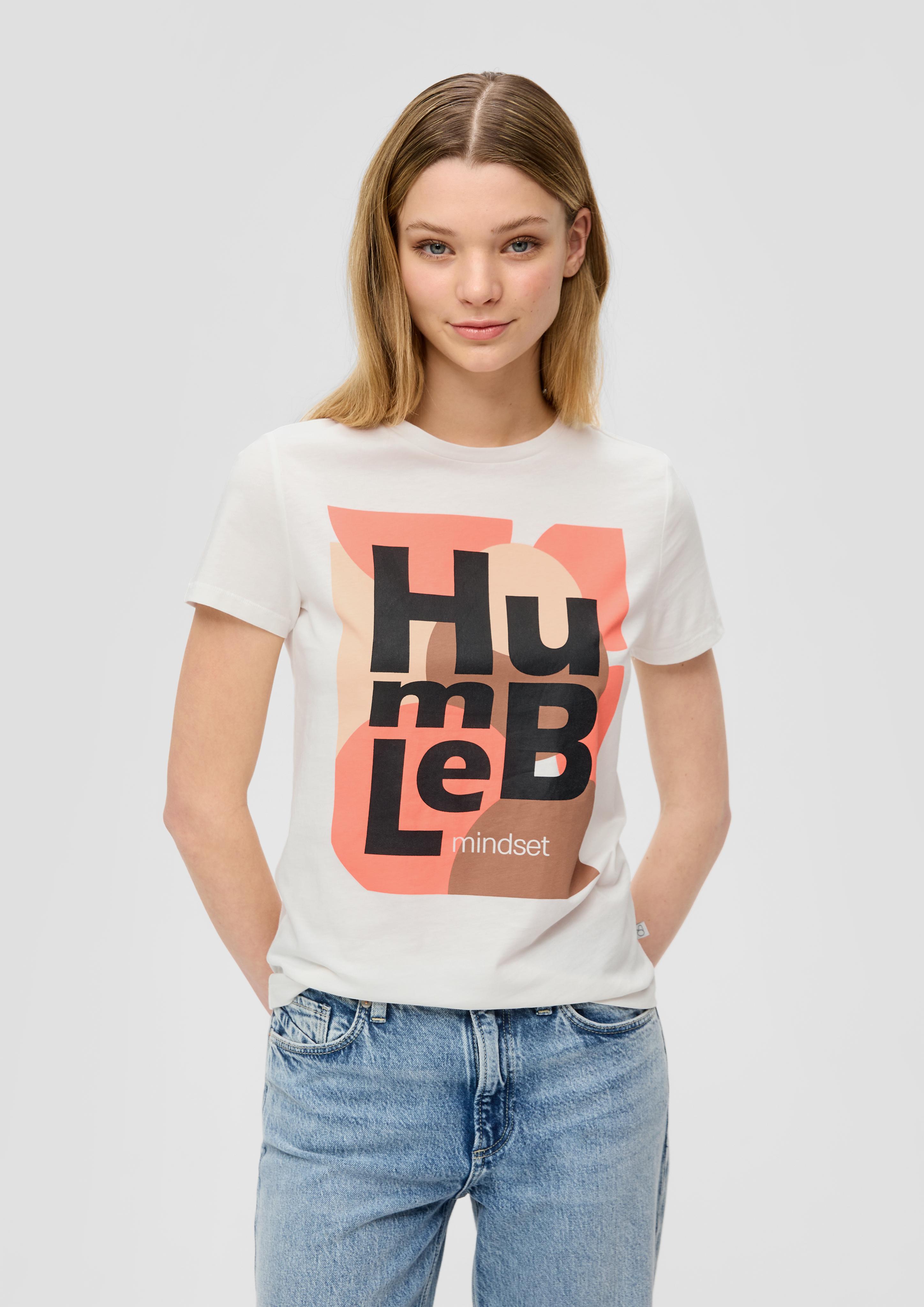 Baumwollshirt mit Frontprint  2141070-02D0