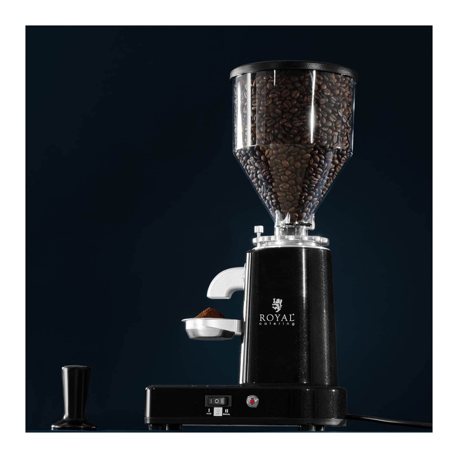 Royal Catering Kaffeemühle Kaffeemühle elektrisch Kaffee Mahl Maschine 200 W 1000 ml Kunststoff, 200 W