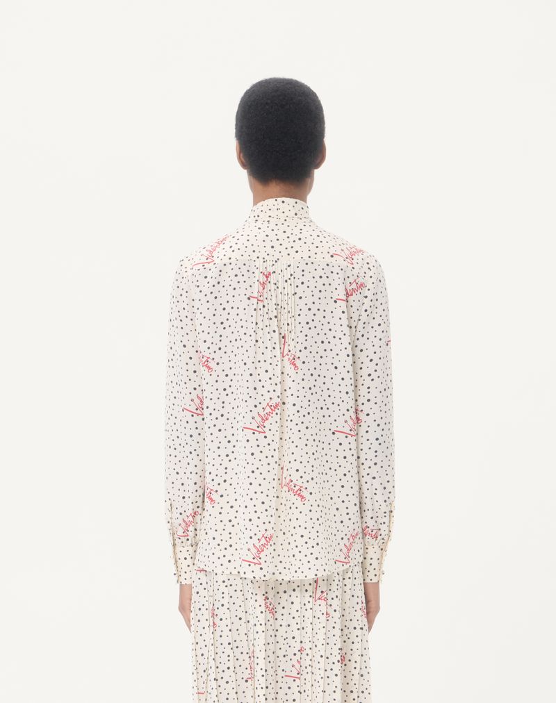Plusdepois Bubble Crepe De Chine skjorte