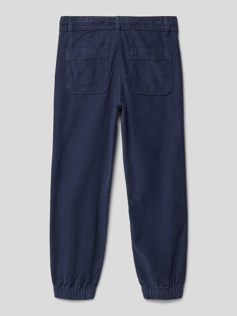 Cordhose aus Baumwolle in marineblau