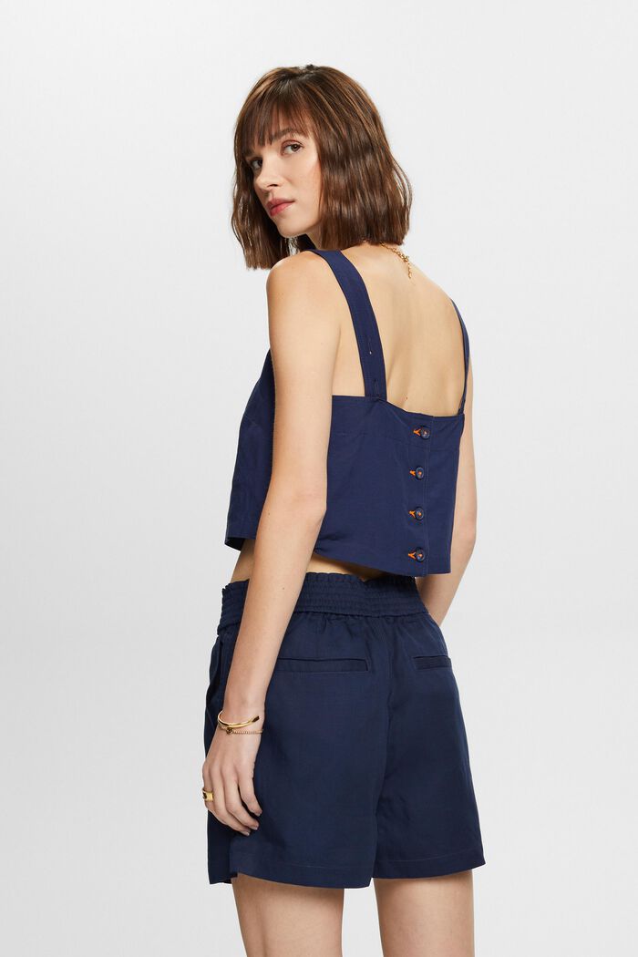 Pull-on-Shorts, Leinenmix