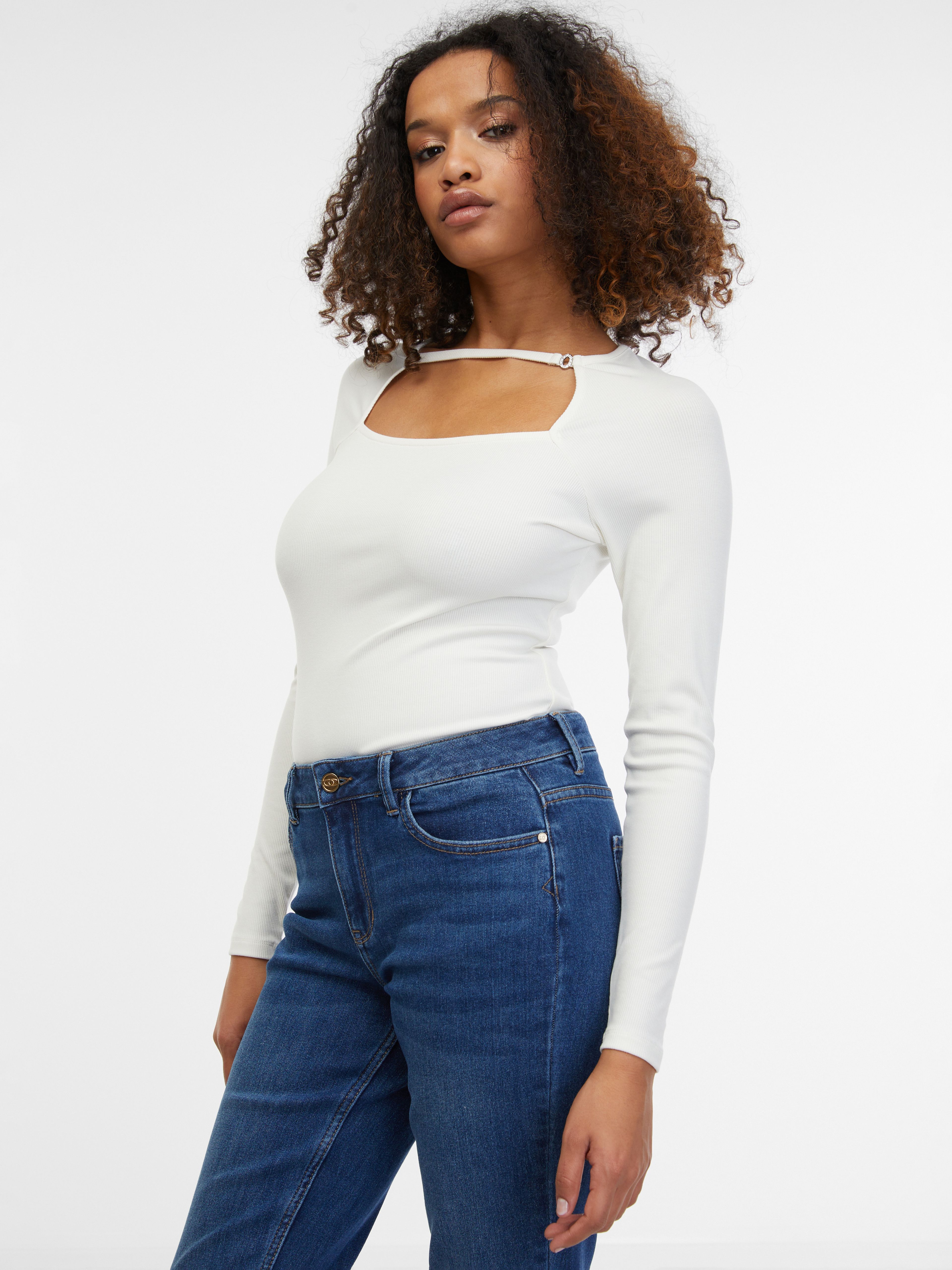 Dunkelblaue Damen-Boyfriend-Jeans ORSAY