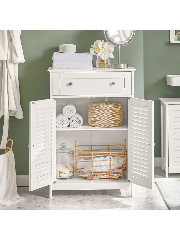 SoBuy Badkommode in Weiß - (B)60 x (H)87 x (T)35cm günstig kaufen onesize