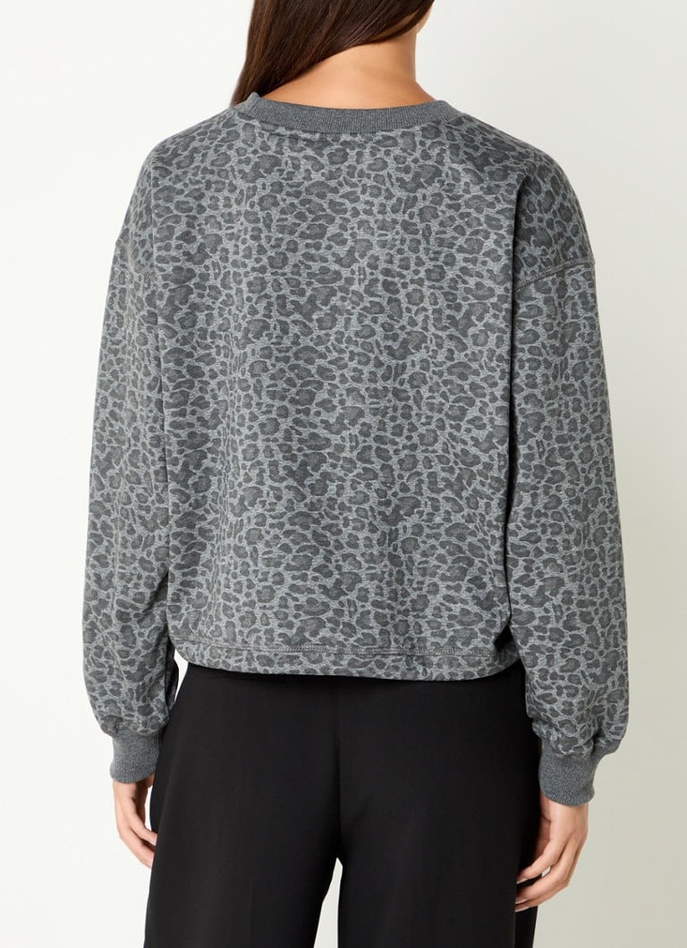 Maglione con stampa leopardata Leo Co'Couture
