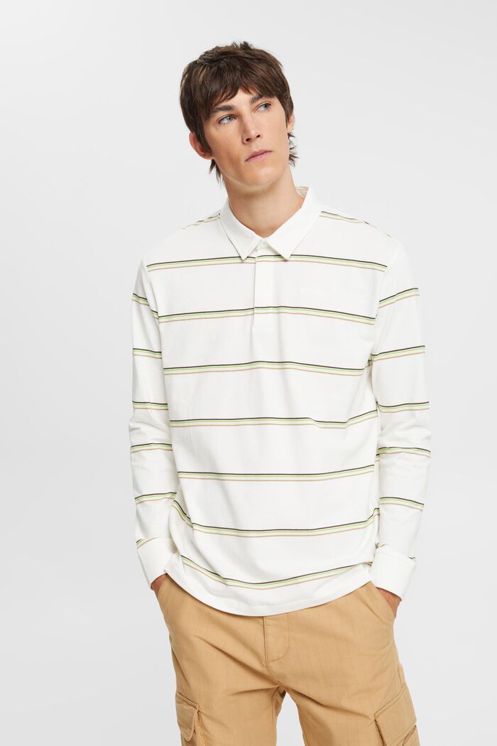 Gestreiftes Polo-Longsleeve