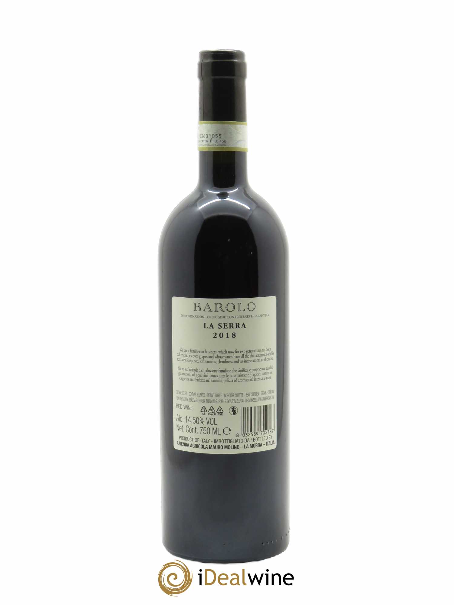 Barolo Mauro Molino DOCG La Serra  2018 - Lot de 1 Bouteille