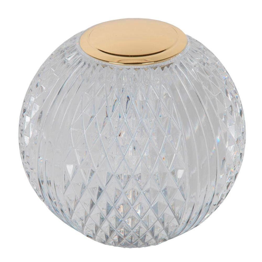 click-licht LED Tischleuchte LED Akku Tischleuchte Cintra in Transparent und Messing 1,5W 95lm, keine Angabe, Leuchtmittel enthalten: Ja, fest verbaut, LED, warmweiss, Tischleuchte, Nachttischlampe, Tischlampe