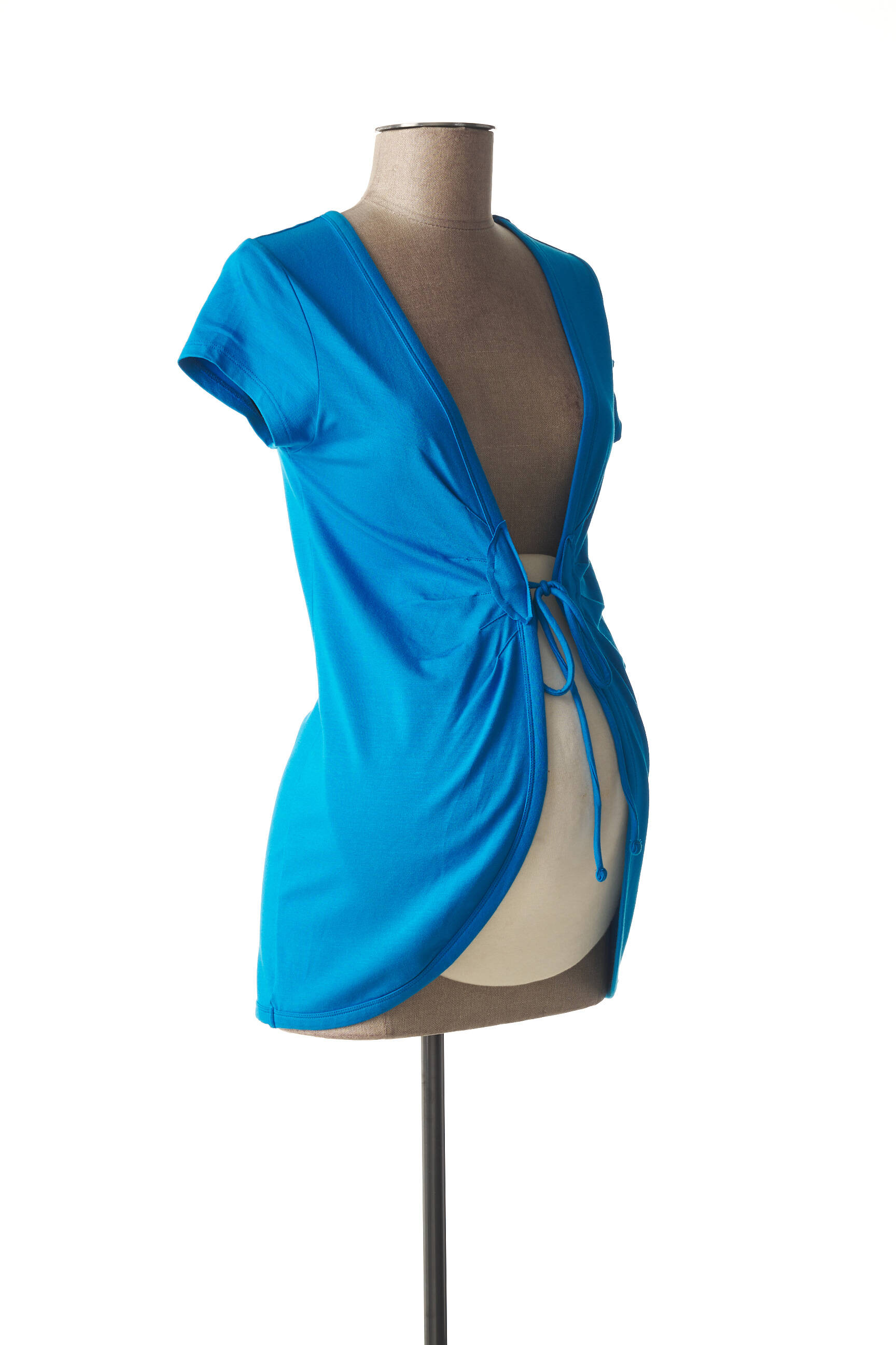 Queen Mum Gilets Maternite Femme couleur bleu
