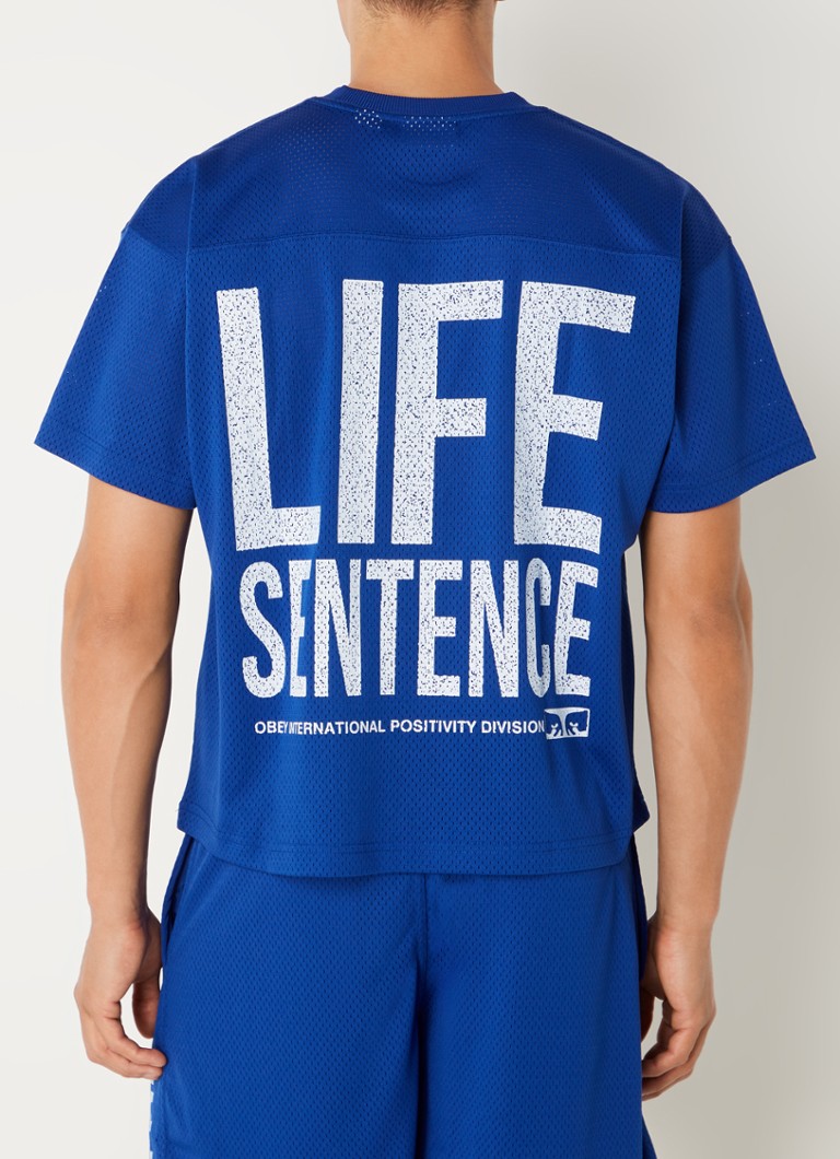 Obey Bigwig Otium T-shirt with mesh details and front and back print