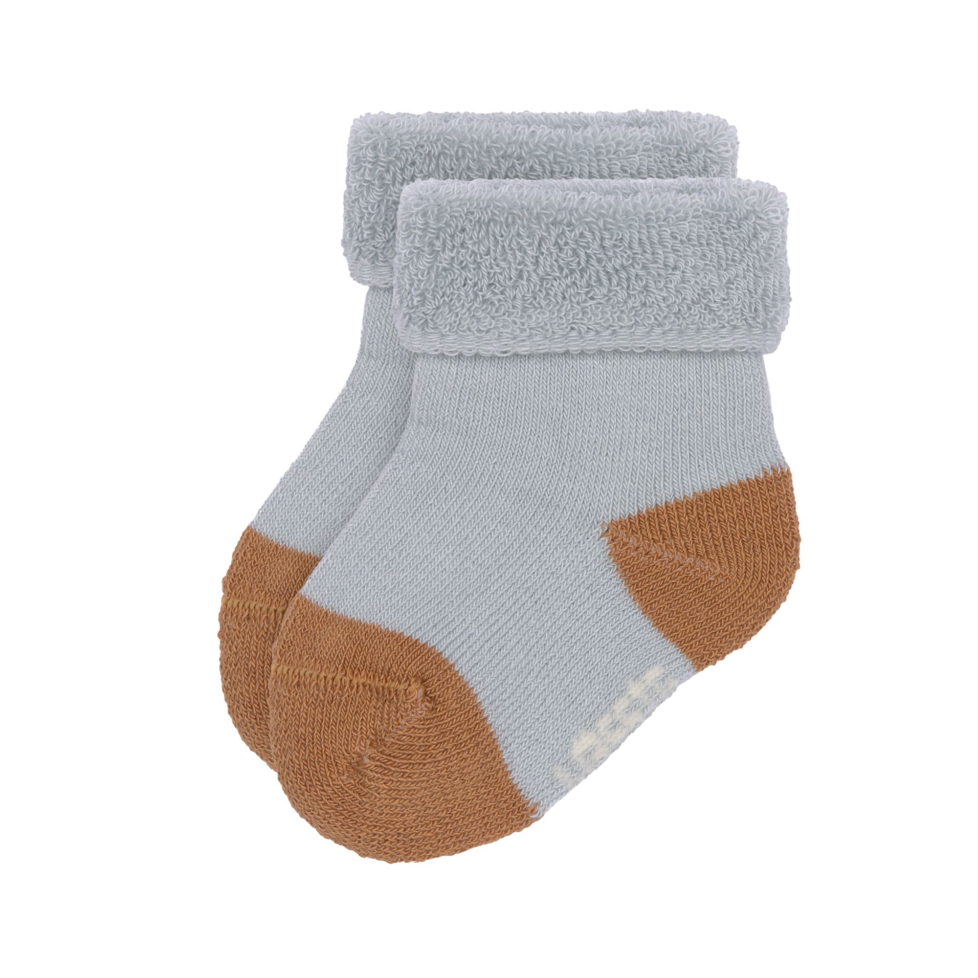 Frottee Socken Kinder (3er Set), Hellblau Karamell