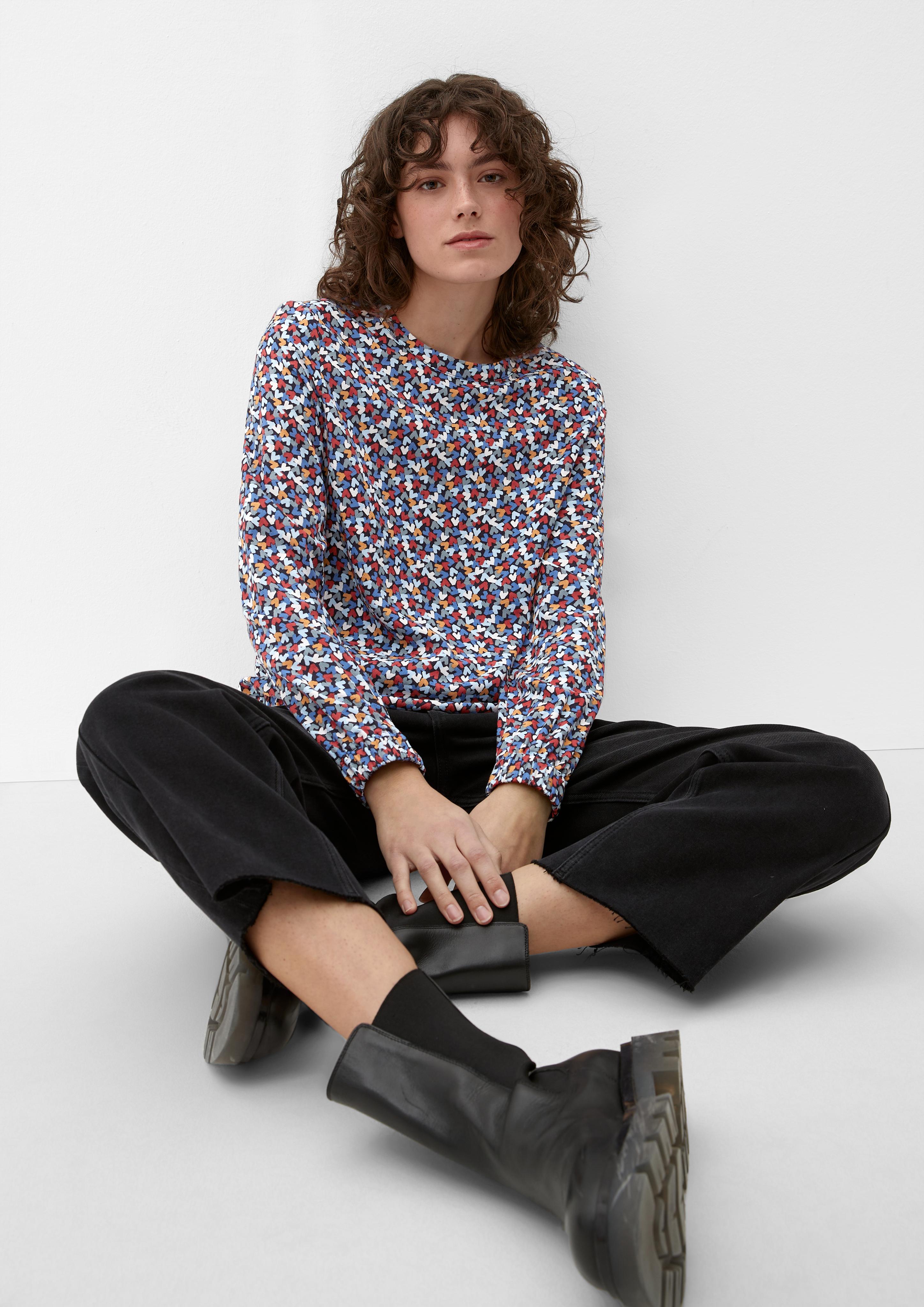 Viskosebluse mit Dobby-Struktur  2129594-59A3