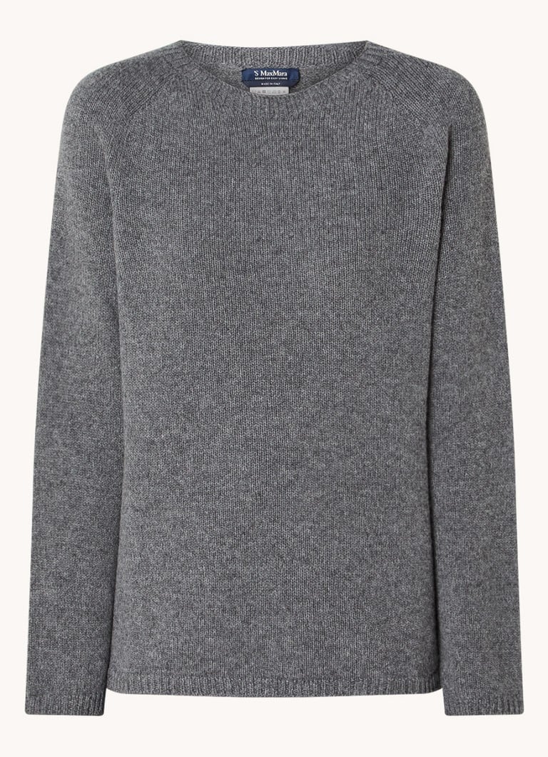 Jemne pletený pulóver MaxMara zo zmesi kašmíru a vlny s melanžovým vzorom