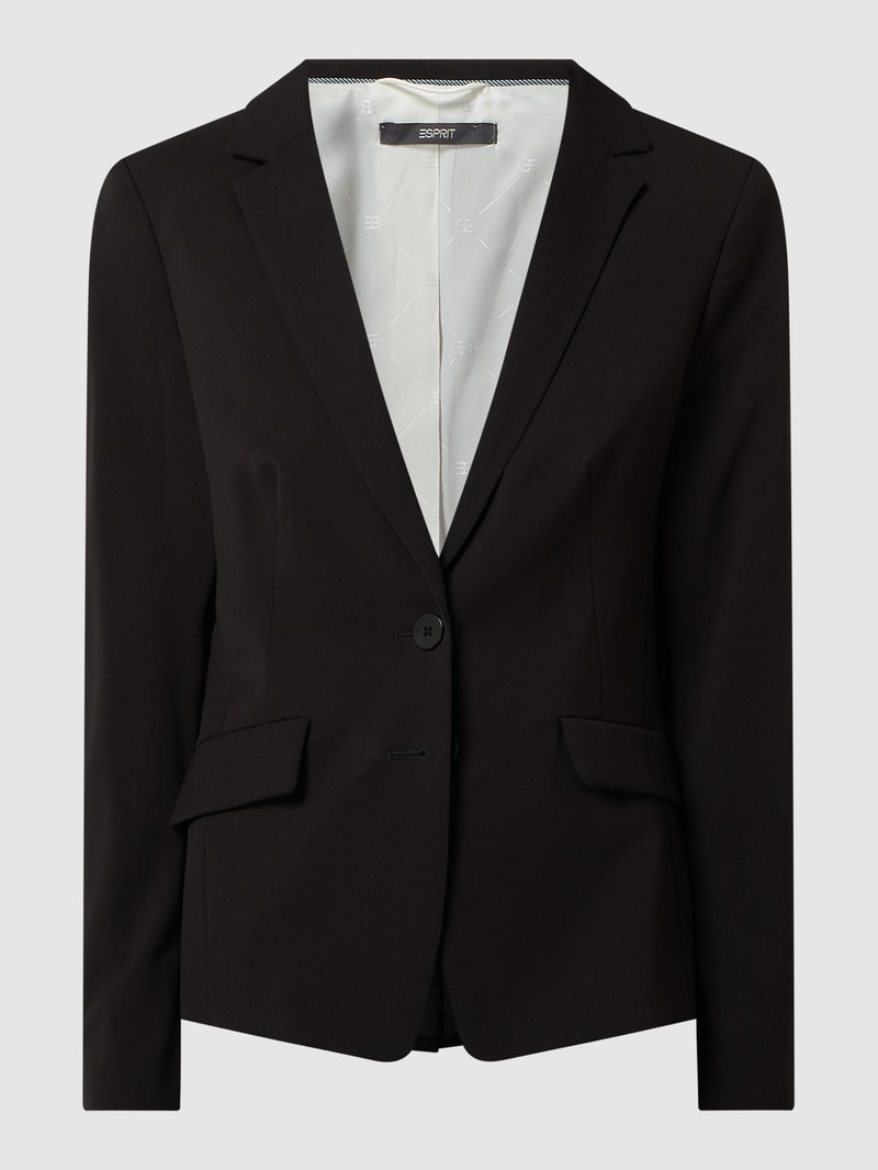 Blazer mit Stretch-Anteil in schwarz