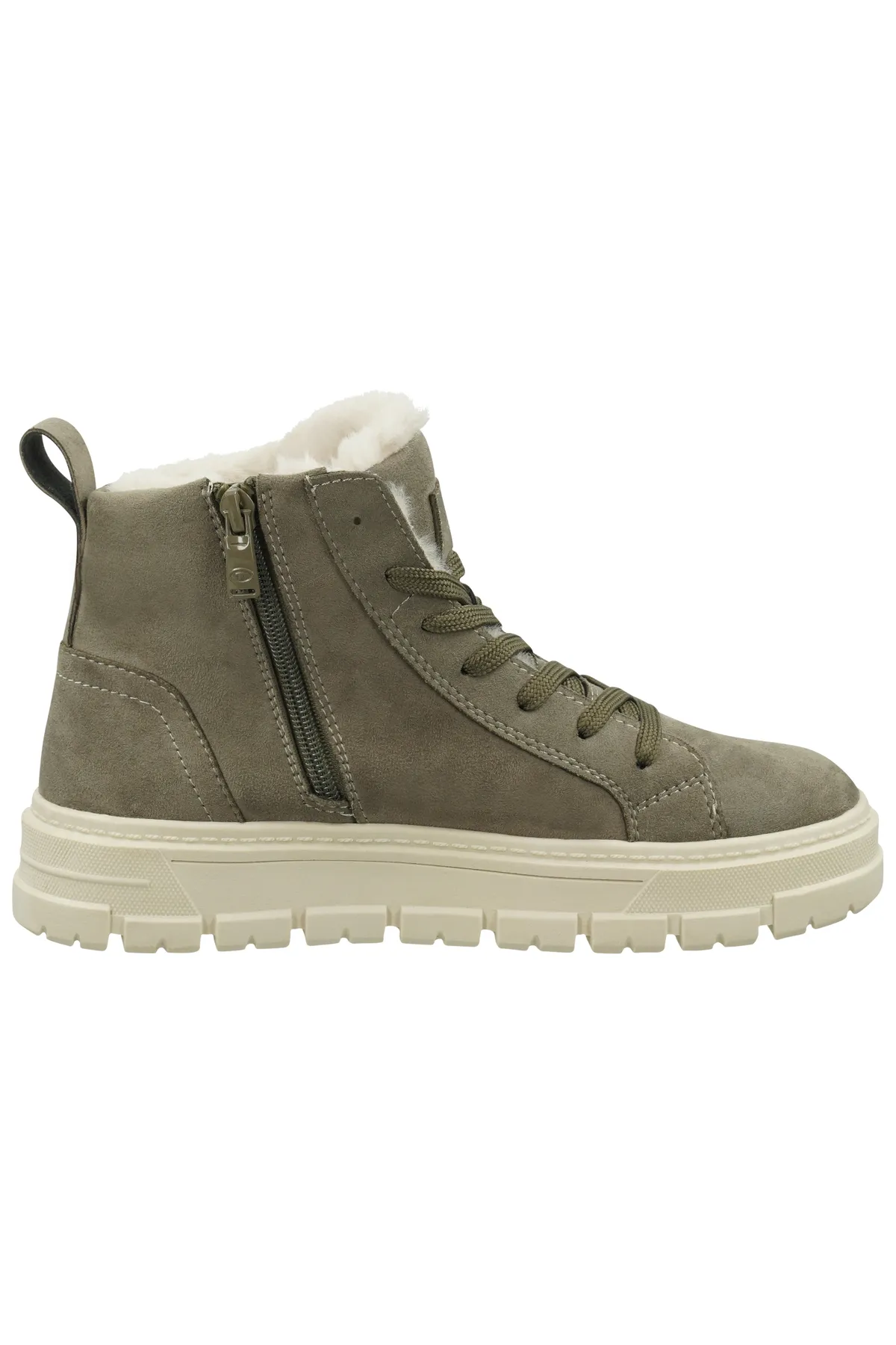 Tom Tailor  Stiefelette - Khaki - Flacher Absatz