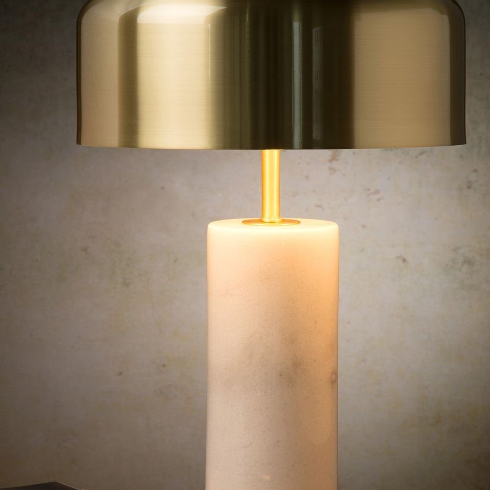 click-licht Tischleuchte Tischleuchte Mirasol in Weiß und Gold-Matt G9 3-flammig, keine Angabe, Leuchtmittel enthalten: Nein, warmweiss, Tischleuchte, Nachttischlampe, Tischlampe