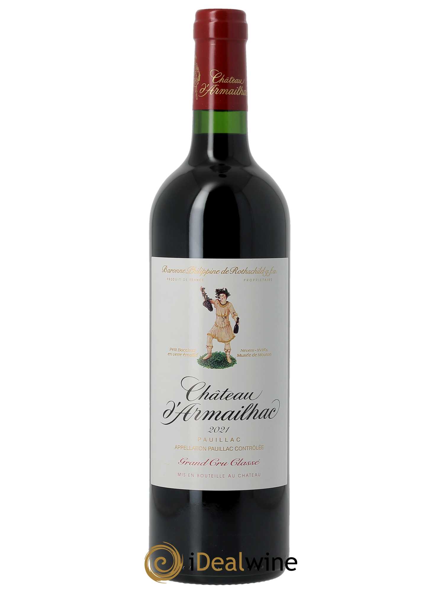 Château d'Armailhac - Mouton Baron(ne) Philippe 5ème Grand Cru Classé (CBO à partir de 6 BTS) 2021 - Lot de 1 Bouteille
