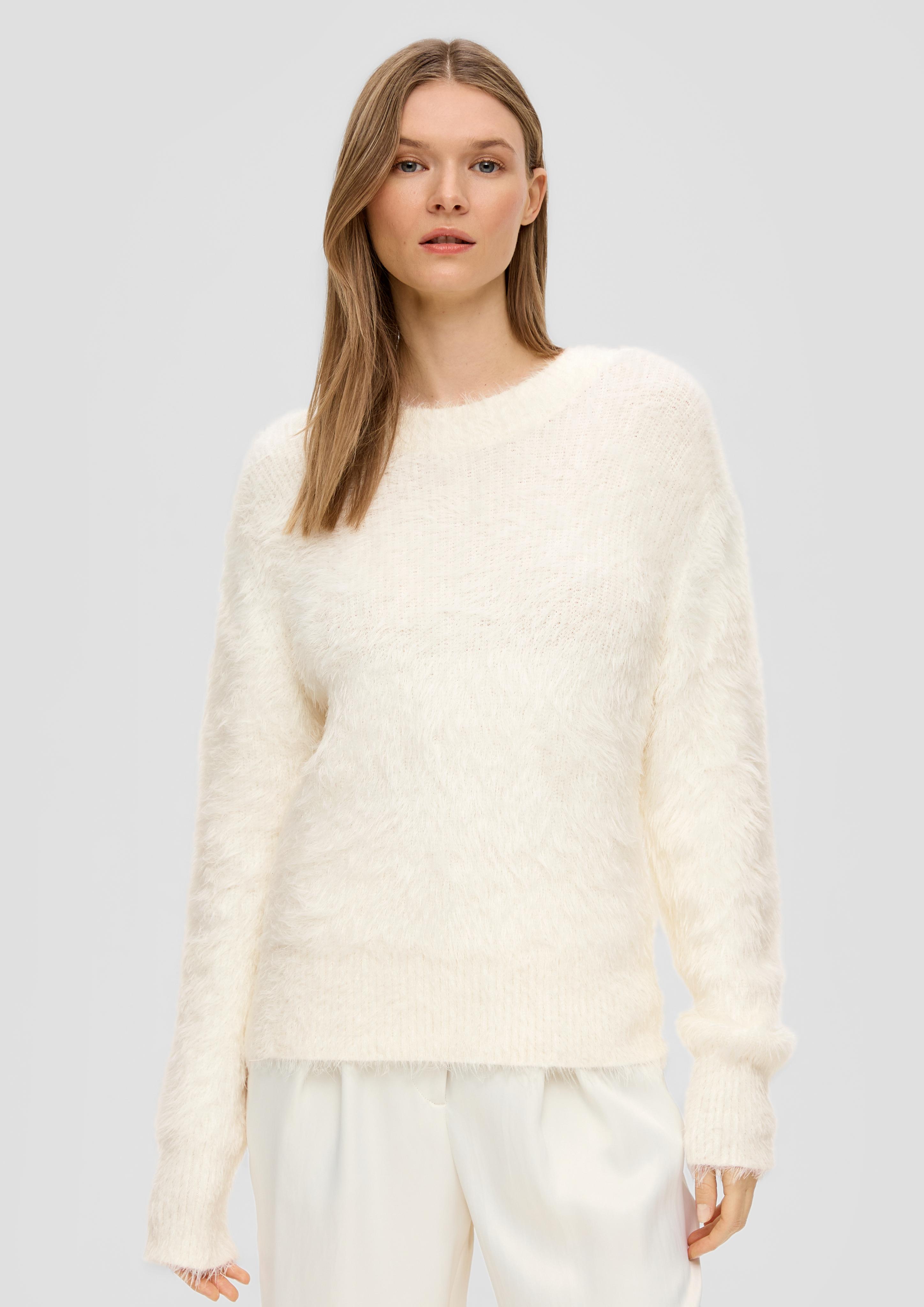Strickpullover in Fell-Optik  2137686-0200