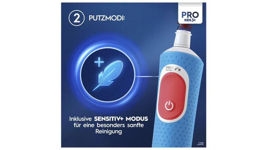 Oral-B Elektrische Zahnbürste Vitality Pro 103 Kids Spiderman mit Reiseetui, 1Stück