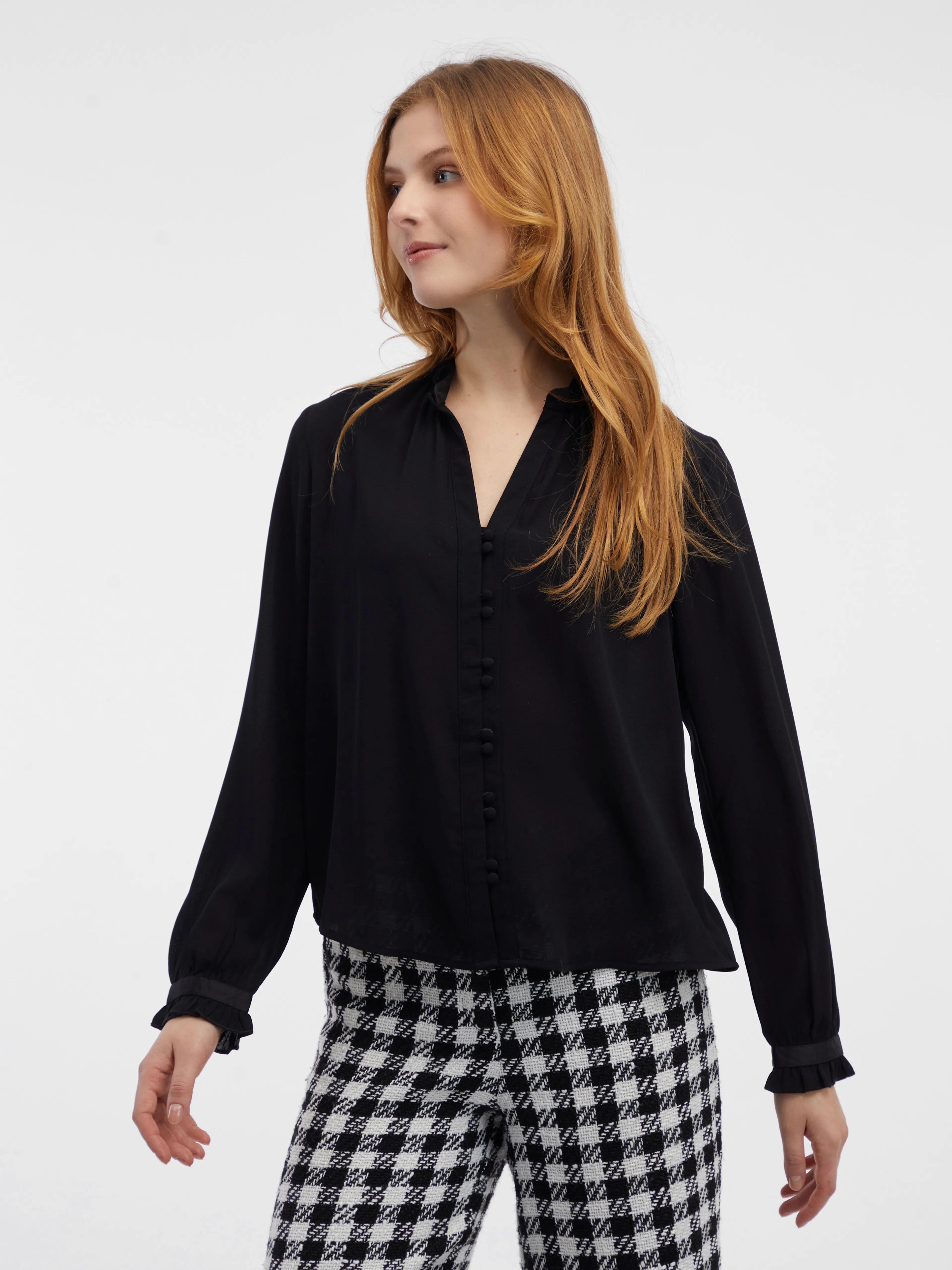 Schwarze Damenbluse ORSAY