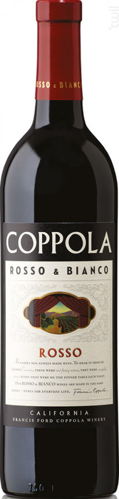 Rosso & Bianco 'rosso' Francis Ford Coppola Winery Vin Rouge●Napa Valley Non millésimé 75cl