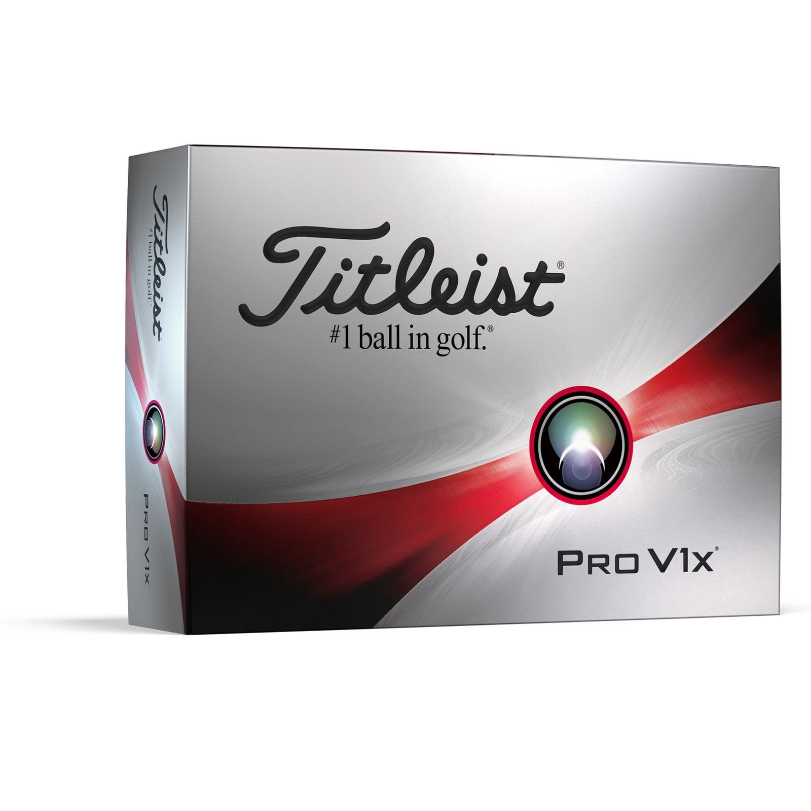 Titleist Golfball Titleist Pro V1x Golfbälle 12 Stück, Neue Version 2023 I HOHER BALLFLUG,MAXIMALE LEISTUNG