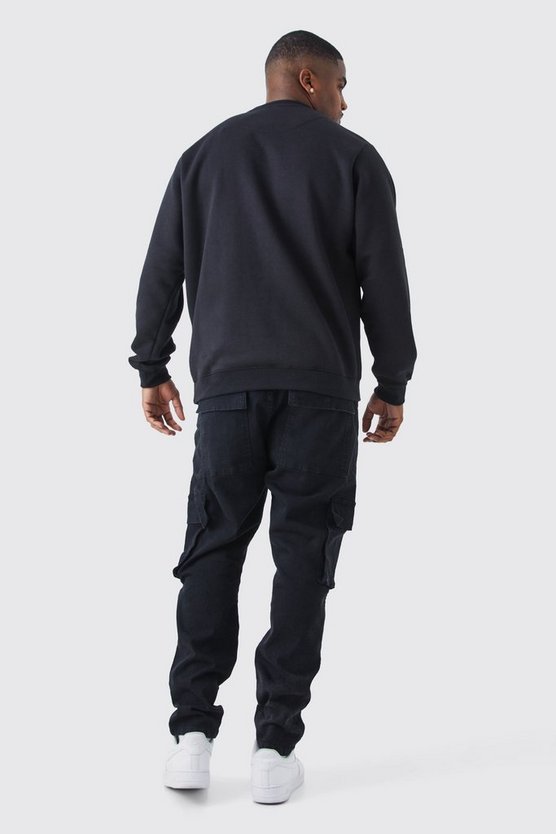 Plus Skinny Stretch Cargo-Jeans