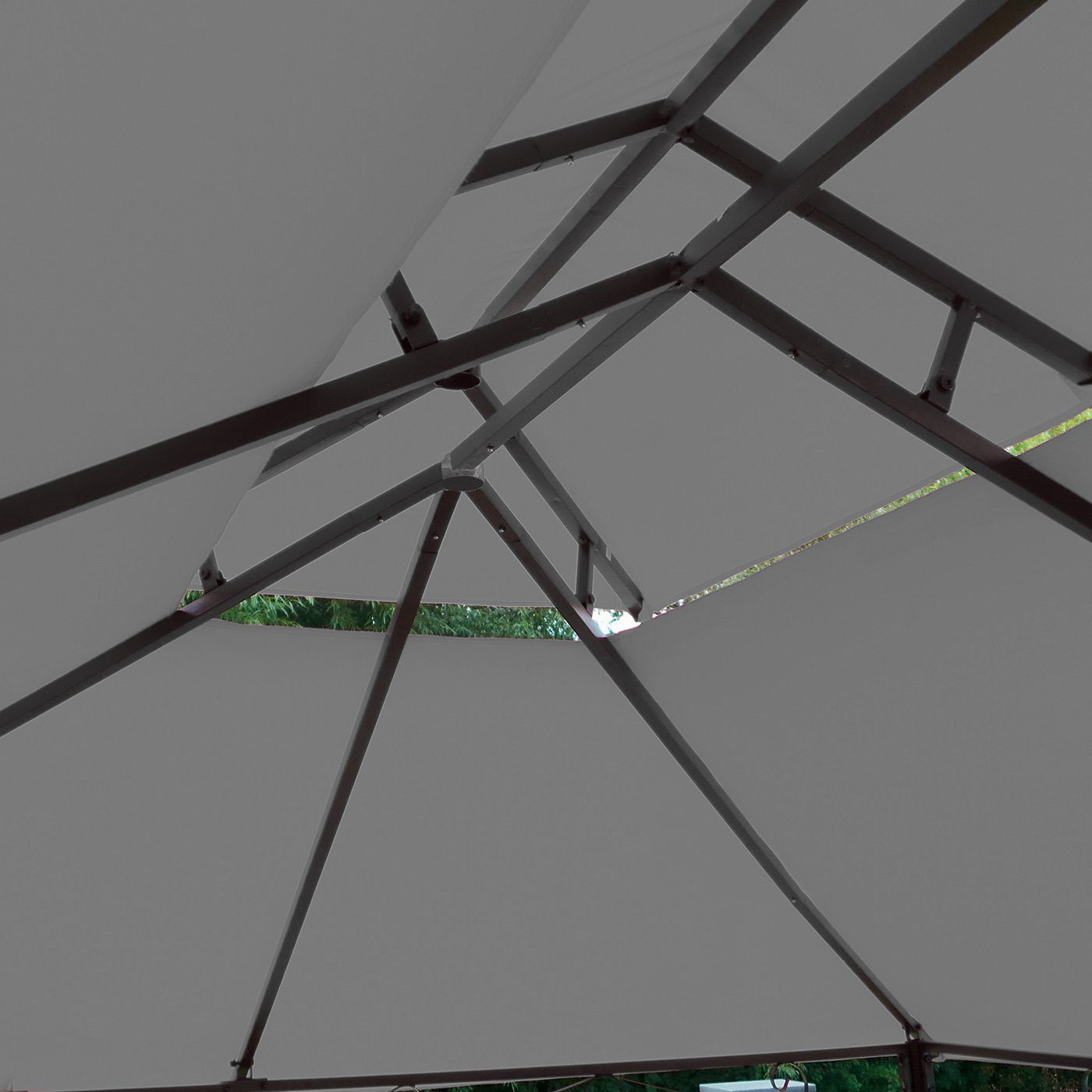 Swing&Harmonie Pavillon LED - Pavillon 3x4m Minzo Garten Pavillion Solar Pavilion Gartenzelt Designer Pavilon