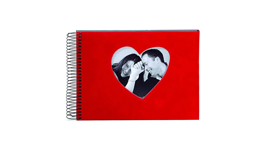 goldbuch Spiralalbum Rosso, rotes Herz 17x23 cm