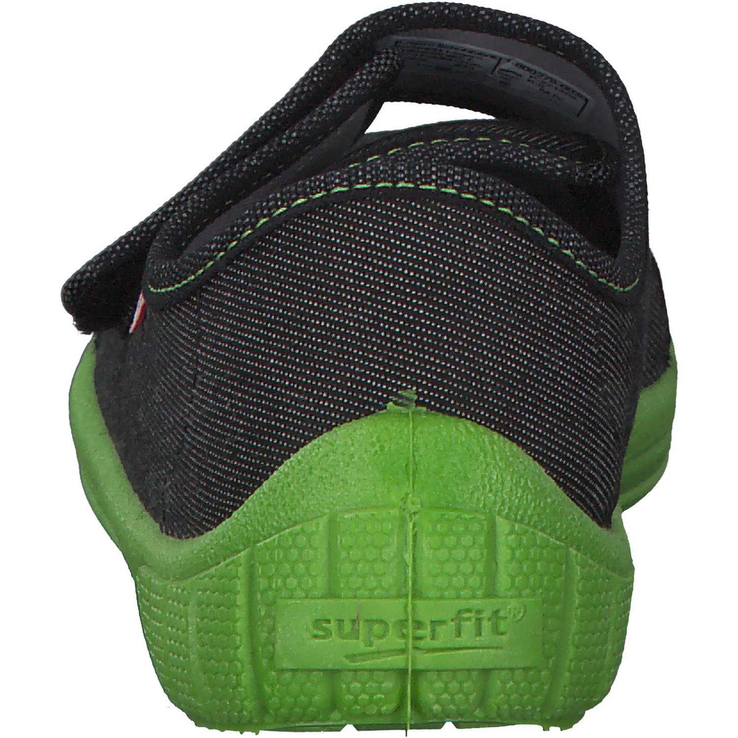 Superfit BILL 00278, Hausschuhe, Kinder, Schwarz/Grün (Dino)
