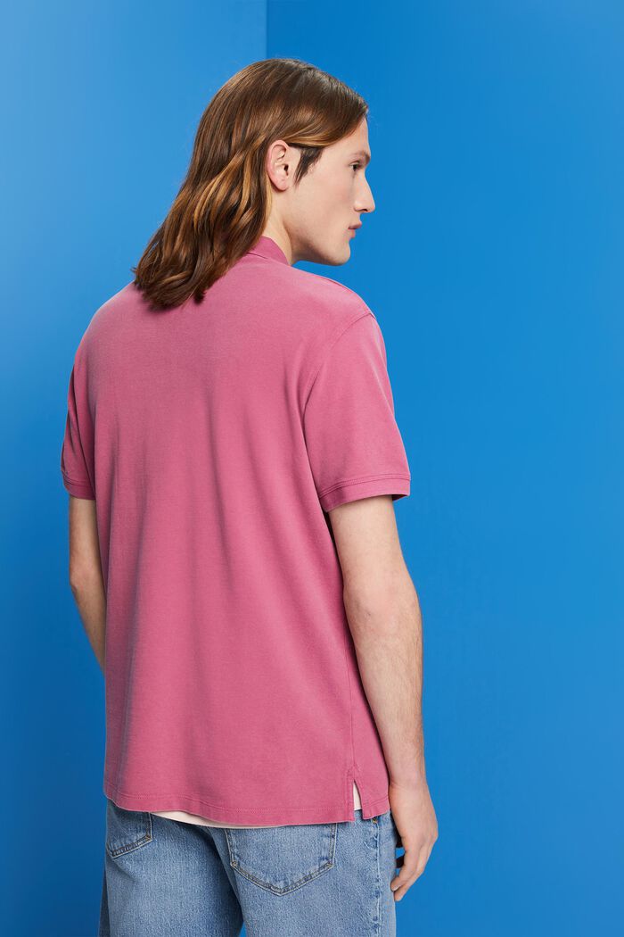 Poloshirt aus Stone-Washed-Baumwollpikee